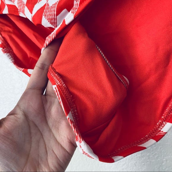 JCPenney NWT Geometric Boho Swim Ruched Side Bikini Bottom Large - Picture 4 of 6